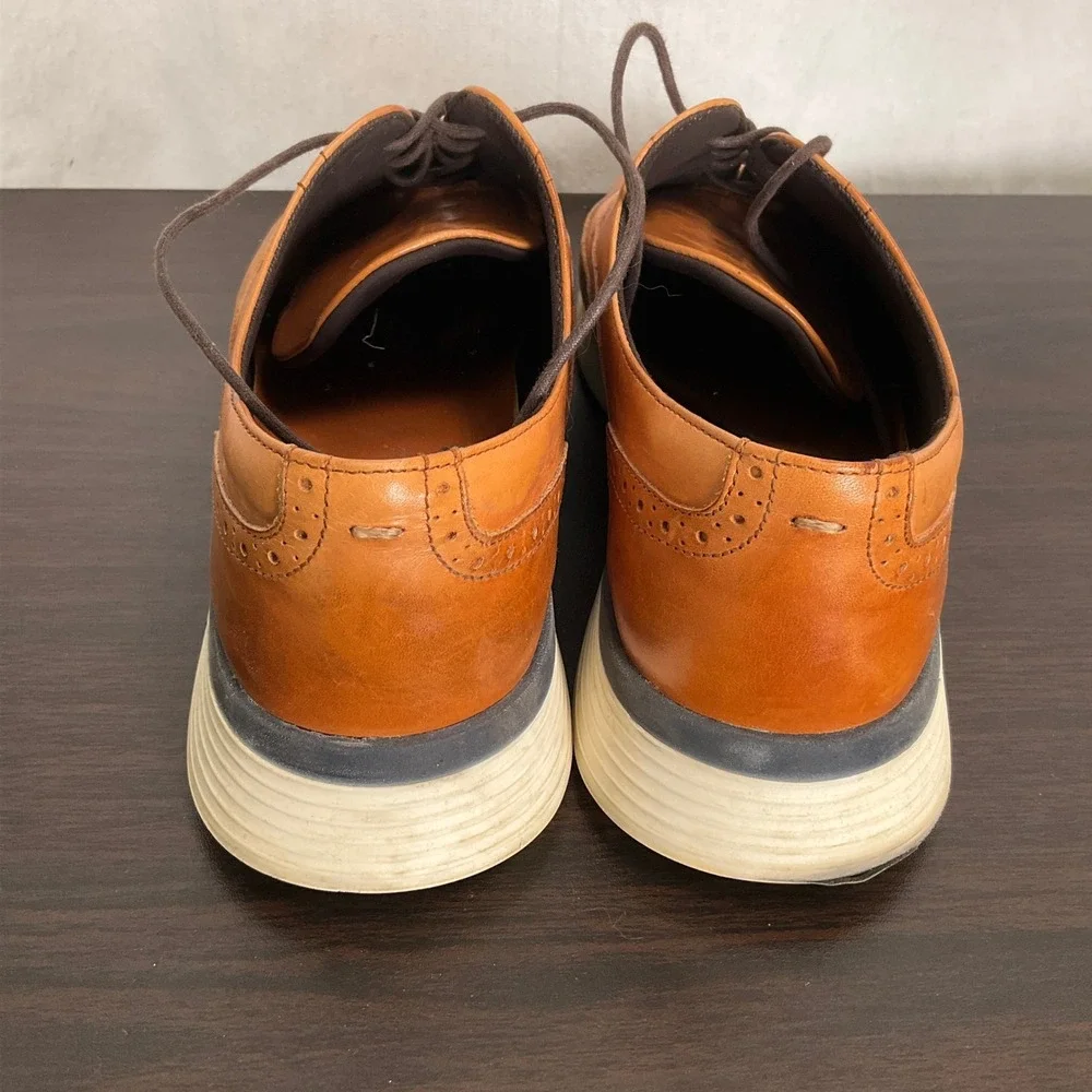 Wolf & Shepherd Crossover Shoes Men 10M Honey Wingtip Leather Hybrid Brogue